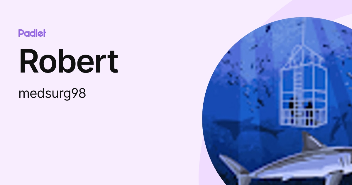 Robert (medsurg98) profile | Padlet