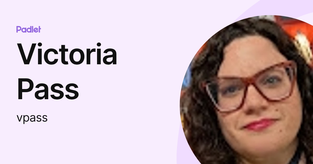 Victoria Pass (vpass) profile | Padlet