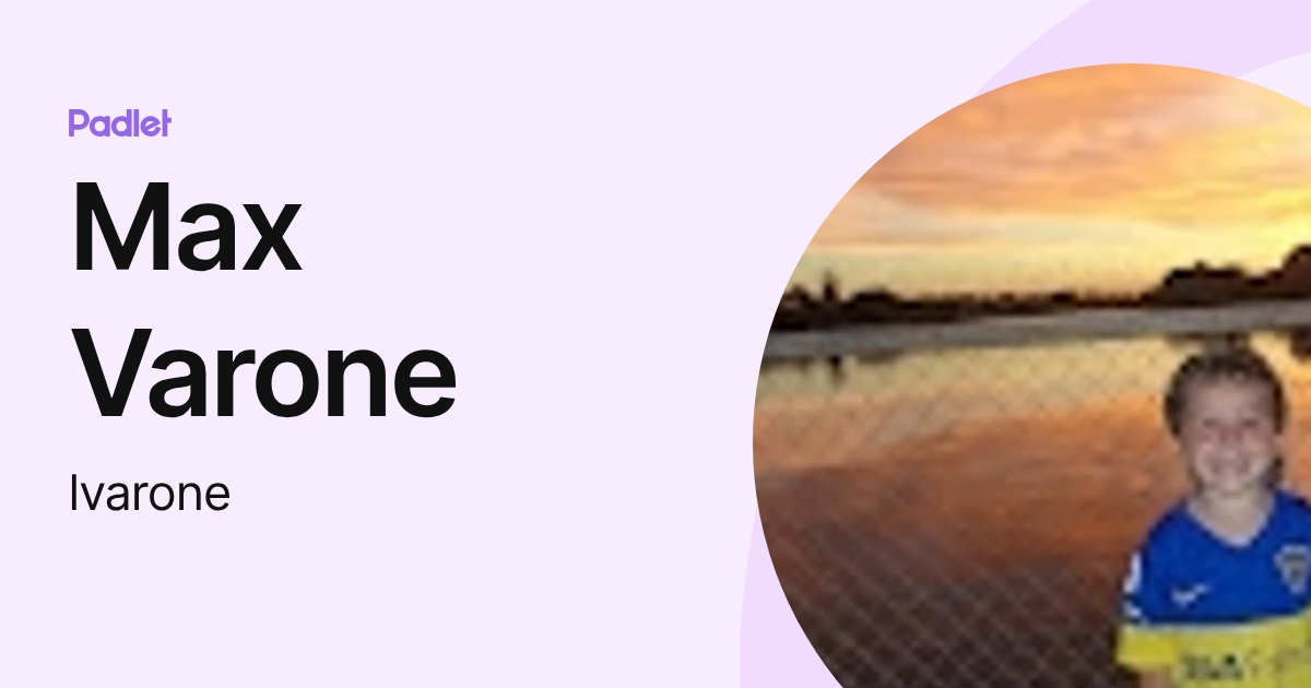 Max Varone (lvarone) perfil | Padlet
