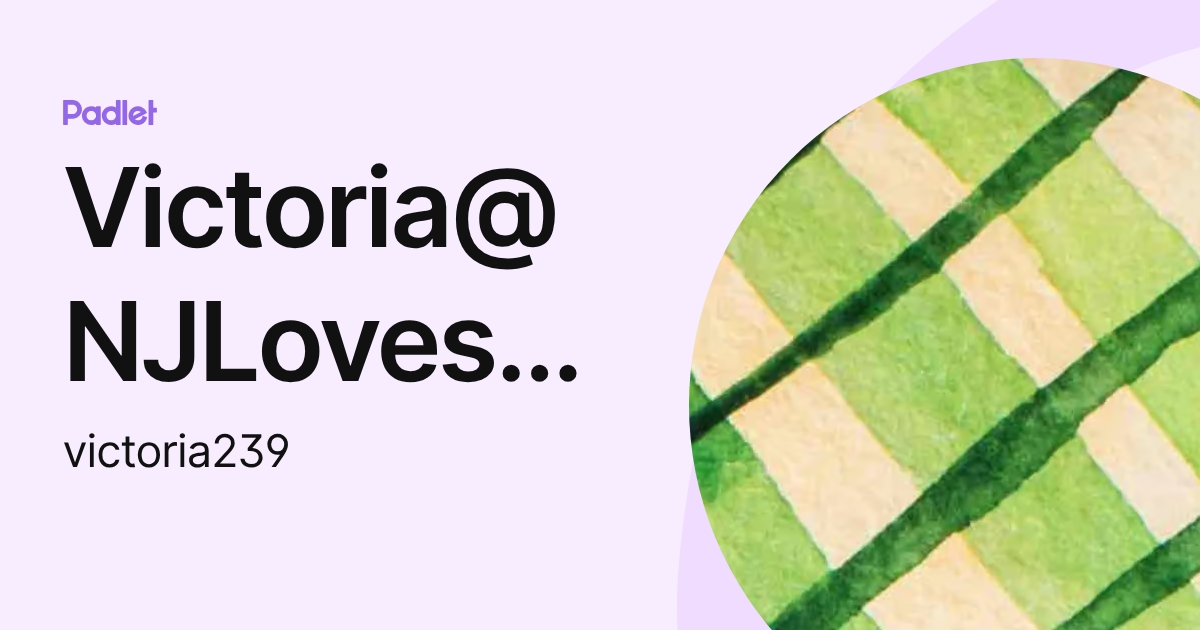 Victoria@NJLovesMath (victoria239) profile | Padlet