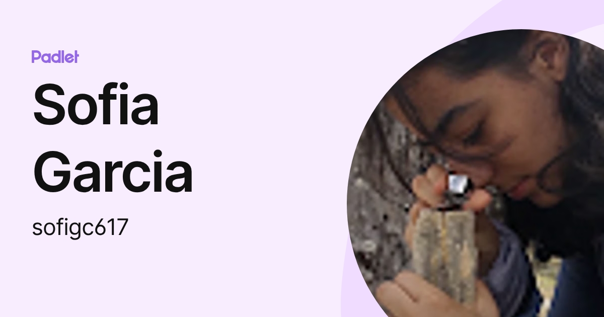 Sofia Garcia (sofigc617) profile | Padlet