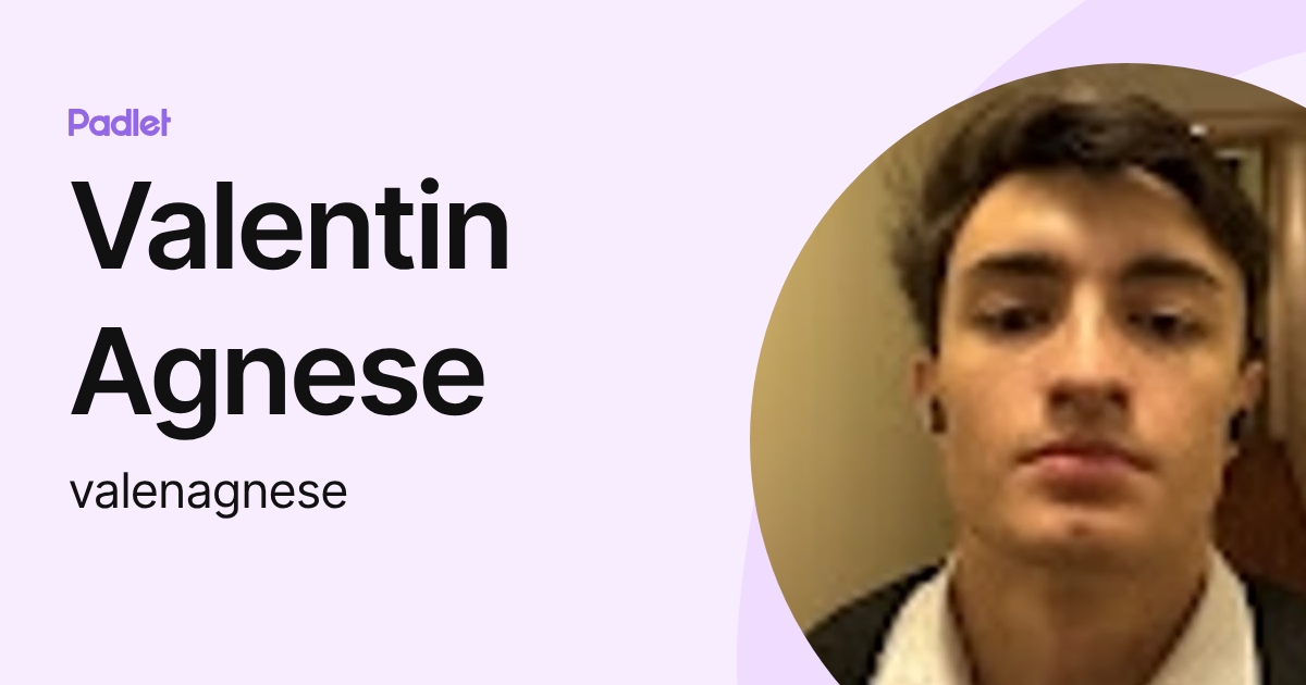 Valentin Agnese (valenagnese) perfil | Padlet