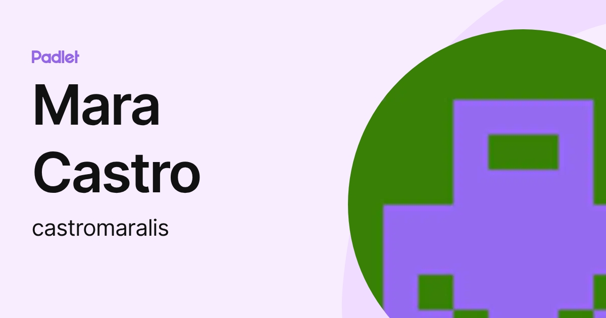 Mara Castro (castromaralis) profile | Padlet
