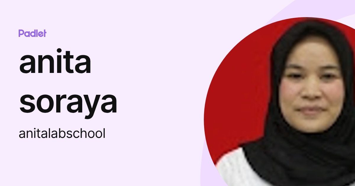anita soraya (anitalabschool) profile | Padlet