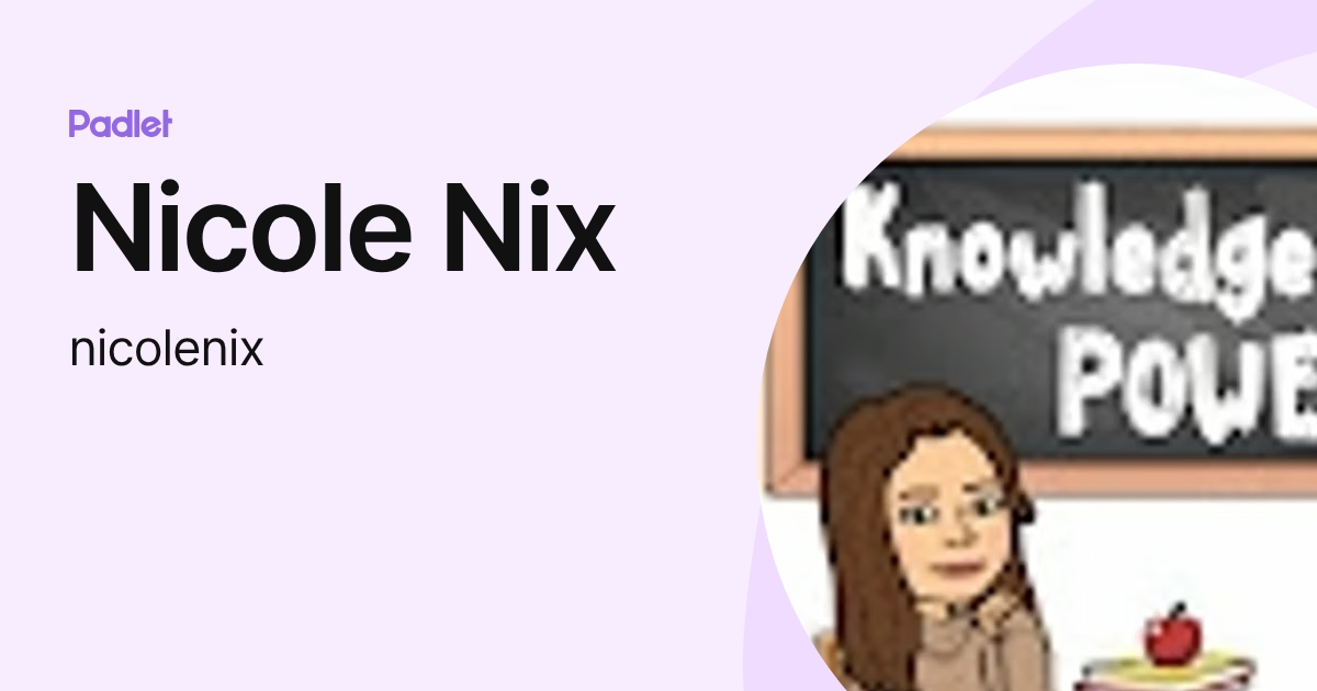 Nicole Nix (nicolenix) profile | Padlet