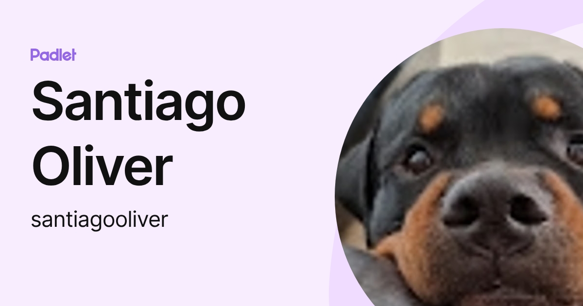 Santiago Oliver (santiagooliver) profile | Padlet