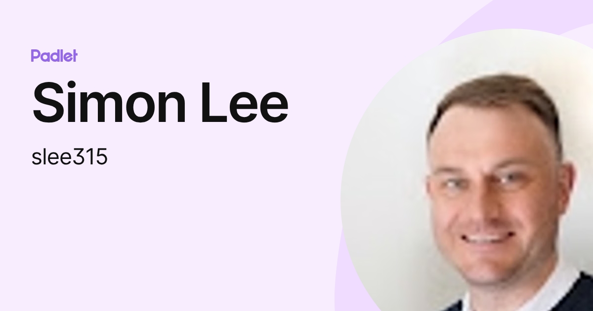 Simon Lee (slee315) profile | Padlet
