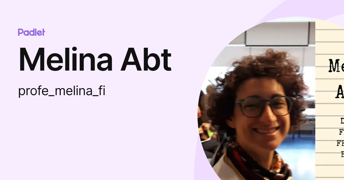 Melina Abt (profe_melina_fi) profile | Padlet