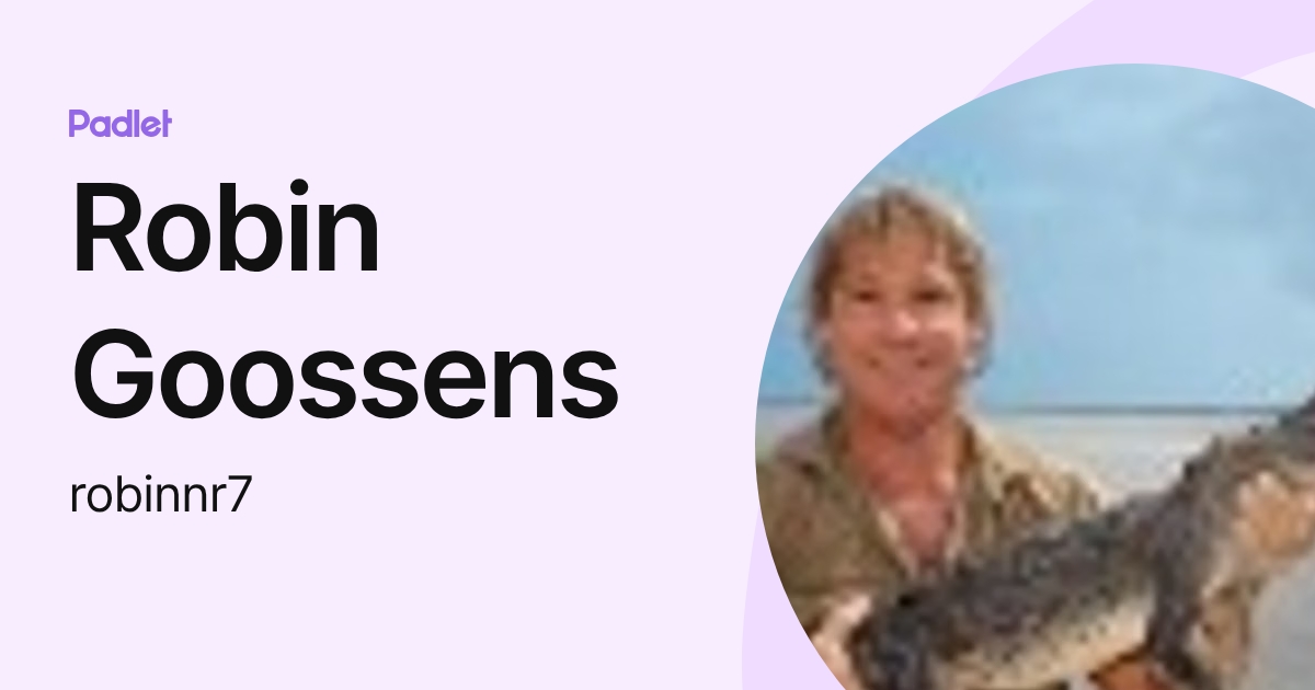 Robin Goossens (robinnr7) profile | Padlet