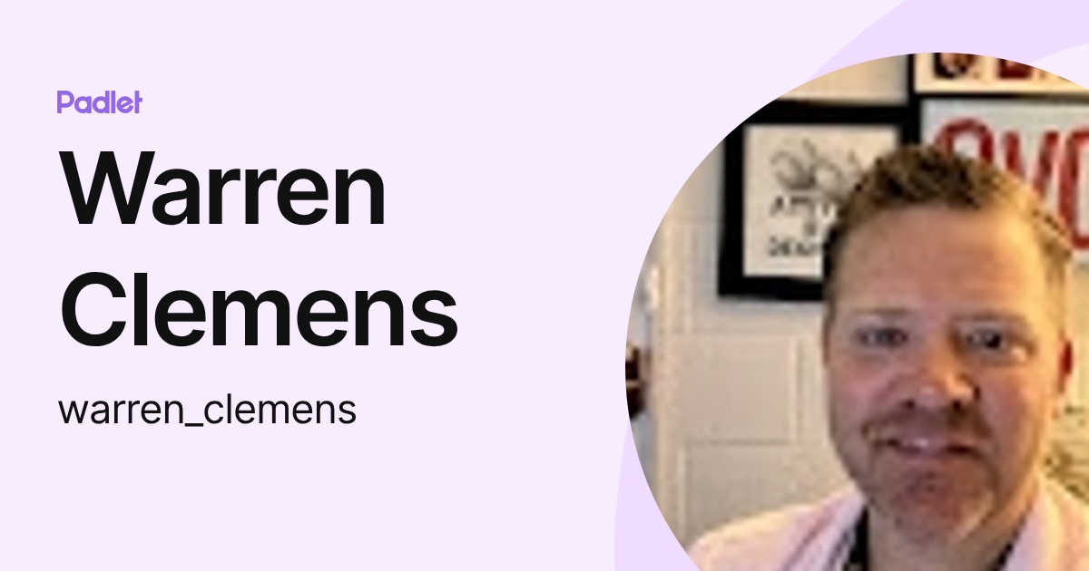 Warren Clemens (warren_clemens) profile | Padlet