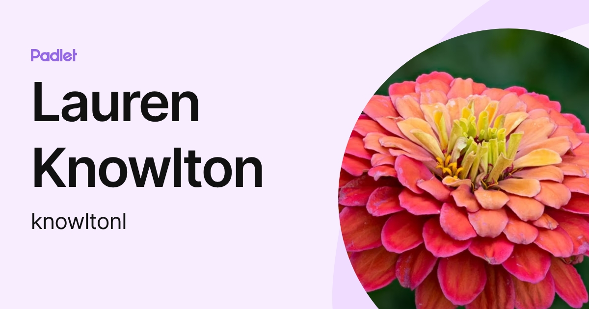 Lauren Knowlton (knowltonl) profile | Padlet