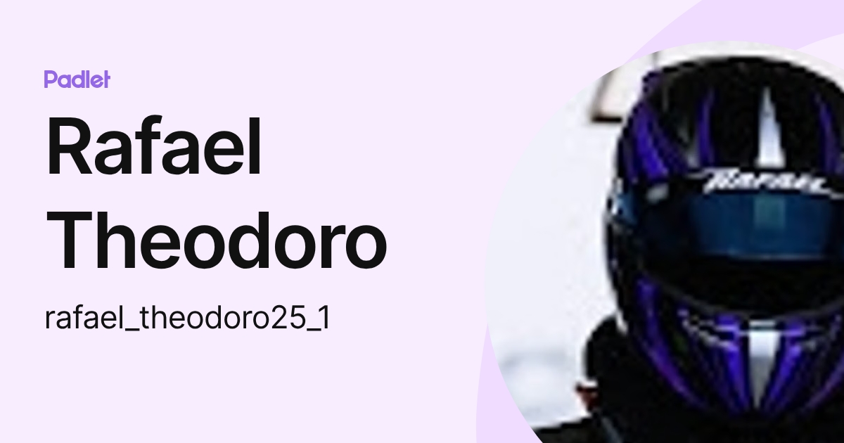 Rafael Theodoro (rafaeltheodoro25) profile | Padlet