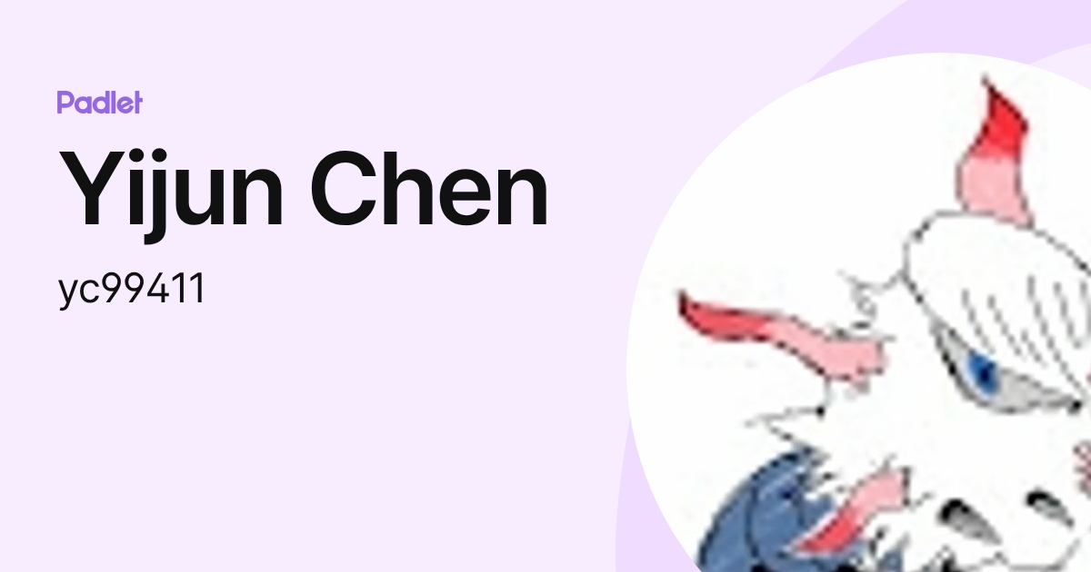 Yijun Chen (yc99411) profile | Padlet
