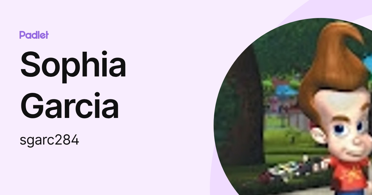 Sophia Garcia (sgarc284) profile | Padlet