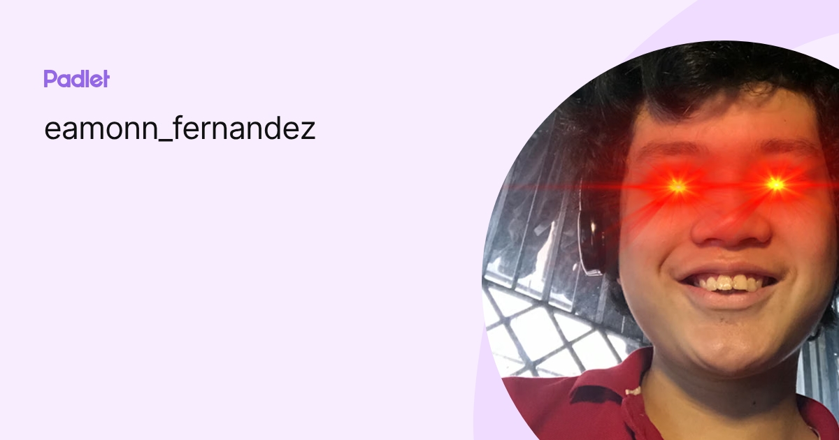 eamonn_fernandez profile | Padlet