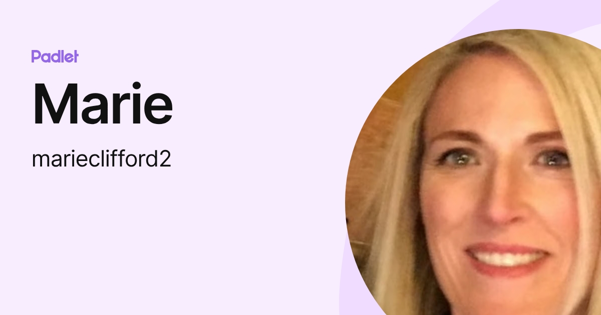 Marie (marieclifford2) profile | Padlet