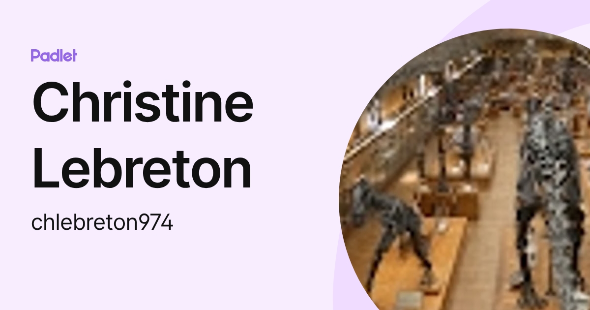 Christine Lebreton (chlebreton974) profile | Padlet