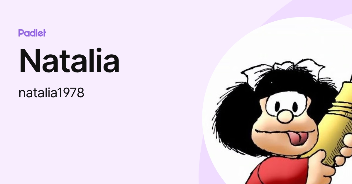 Natalia (natalia1978) profile | Padlet