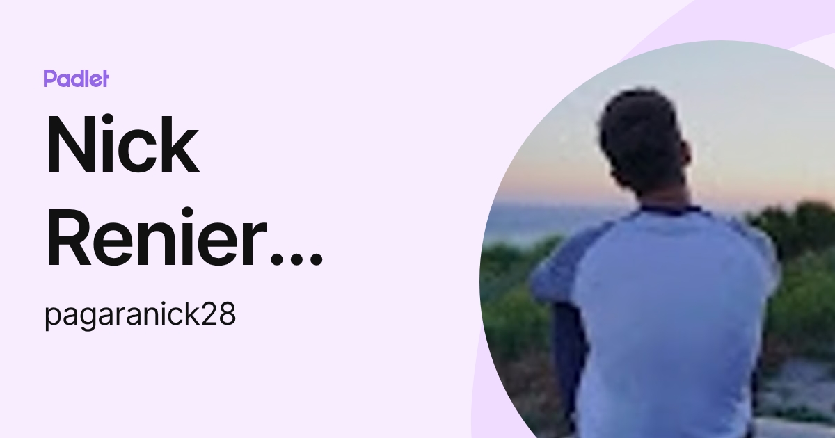 Nick Renier Pagara (pagaranick28) profile | Padlet