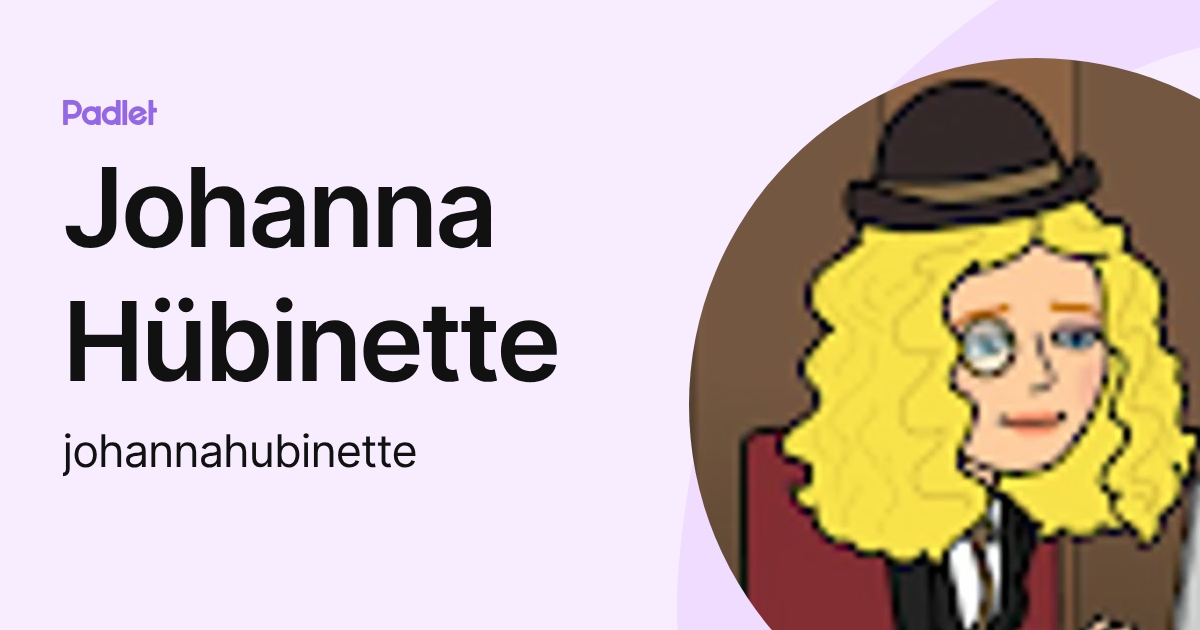 Johanna Hübinette (johannahubinette) profile | Padlet