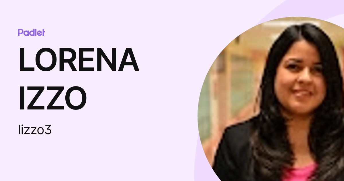 LORENA IZZO (lizzo3) profile | Padlet