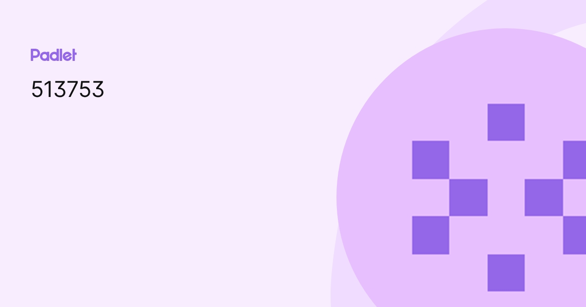 513753 profile | Padlet