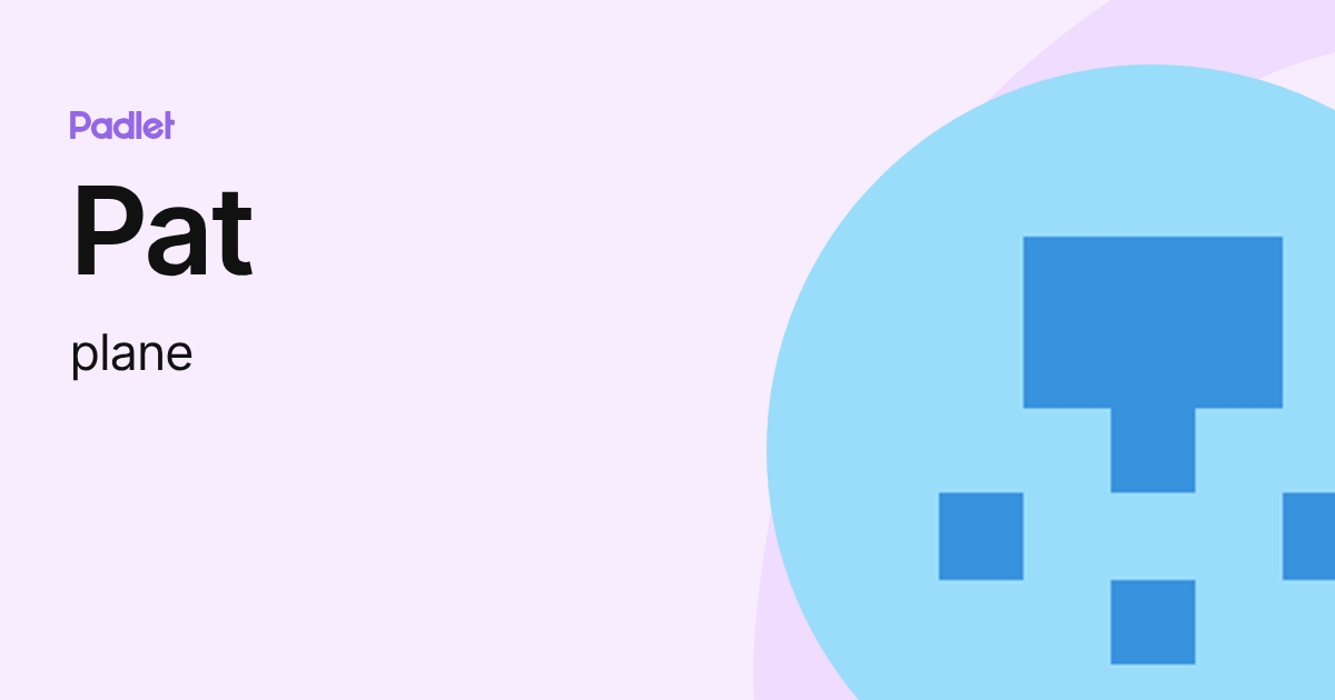 Pat (plane) profile | Padlet