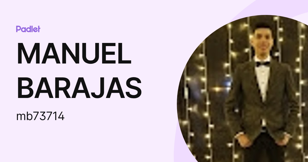 MANUEL BARAJAS (mb73714) profile | Padlet