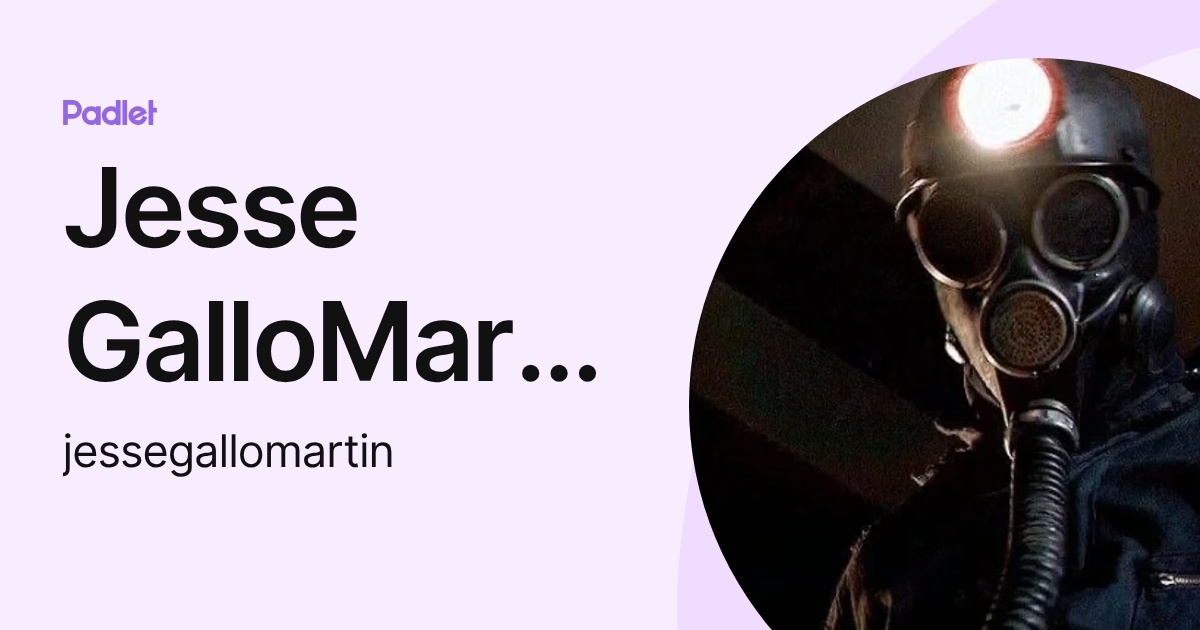 Jesse GalloMartinez (jessegallomartin) profile | Padlet