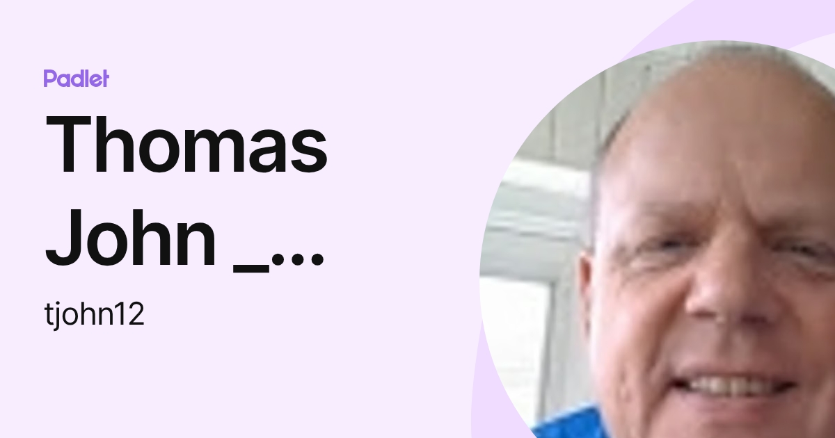 Thomas John _ Staff - EastMillbrookMS (tjohn12) profile | Padlet