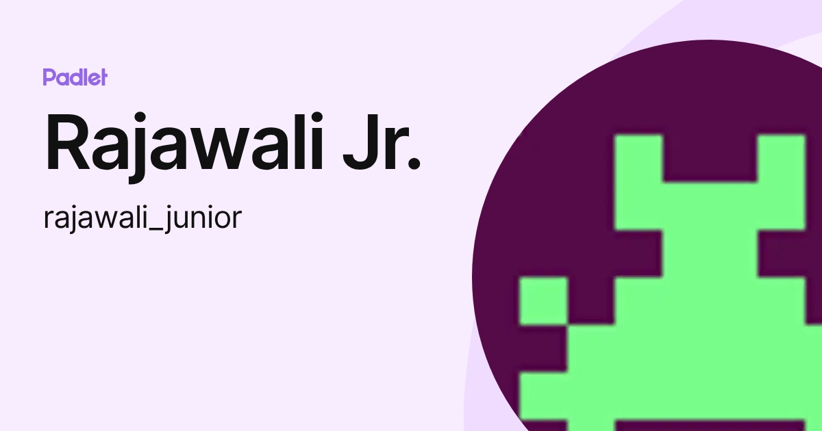 Rajawali Jr. (rajawali_junior) profile | Padlet