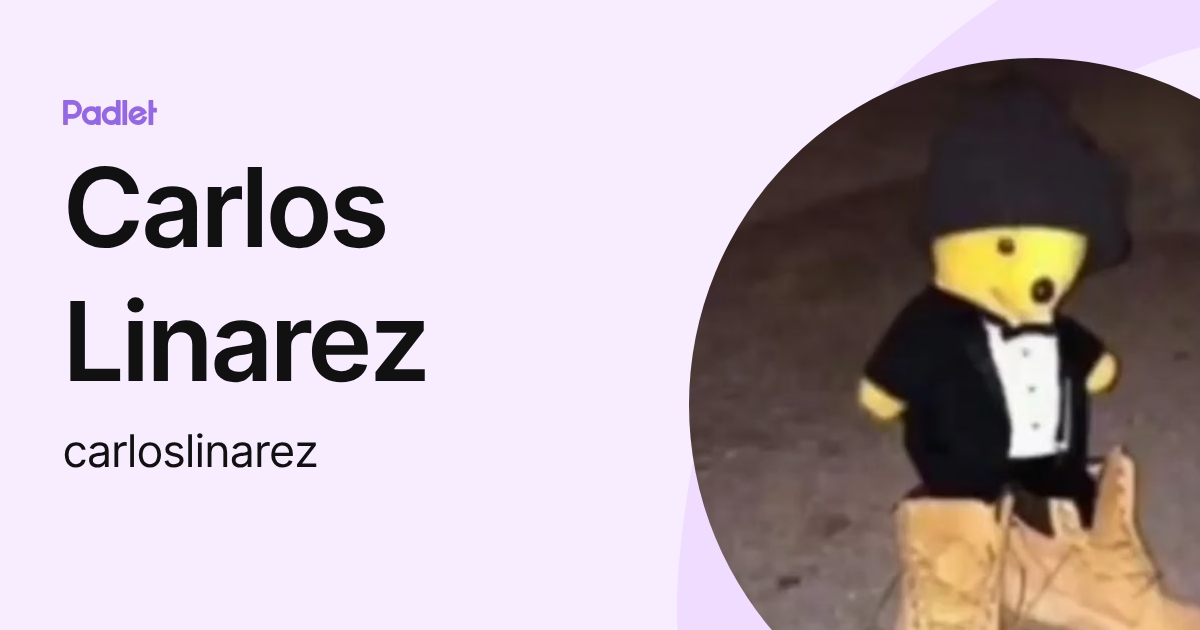 Carlos Linarez (carloslinarez) profile | Padlet