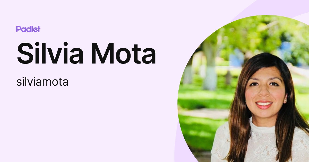 Silvia Mota (silviamota) profile | Padlet