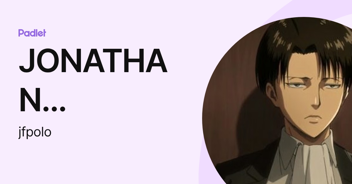 JONATHAN FABRICIO POLO ALMEIDA (jfpolo) profile | Padlet