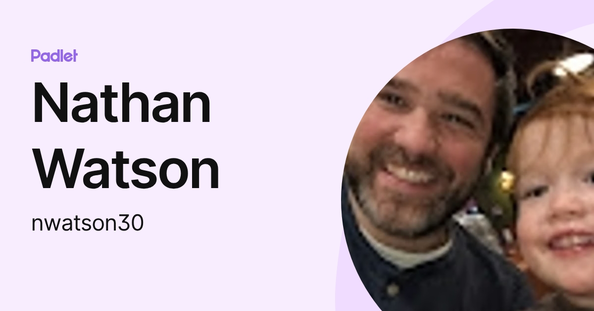 Nathan Watson (nwatson30) profile | Padlet