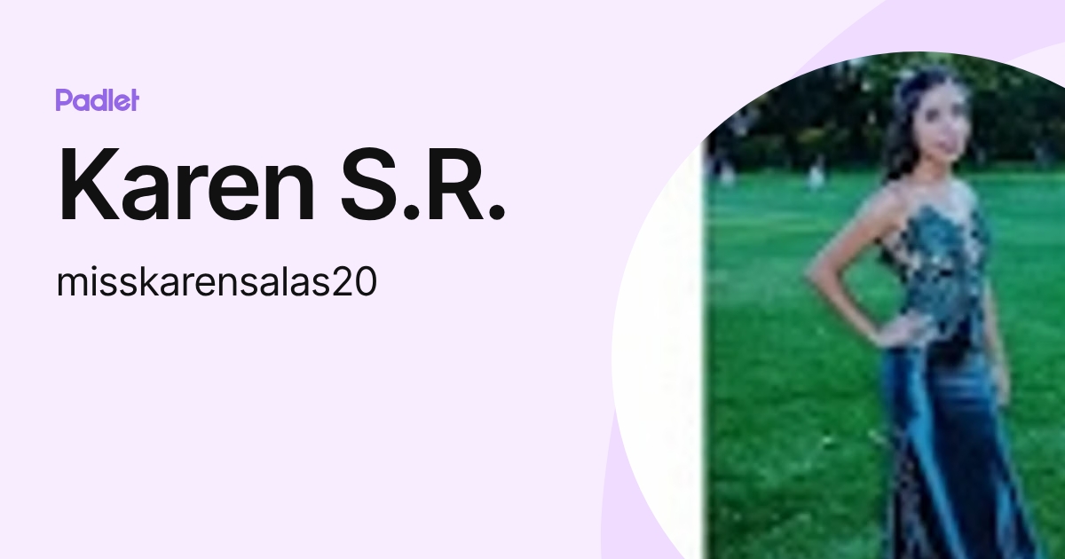 Karen S.R. (misskarensalas20) profile | Padlet
