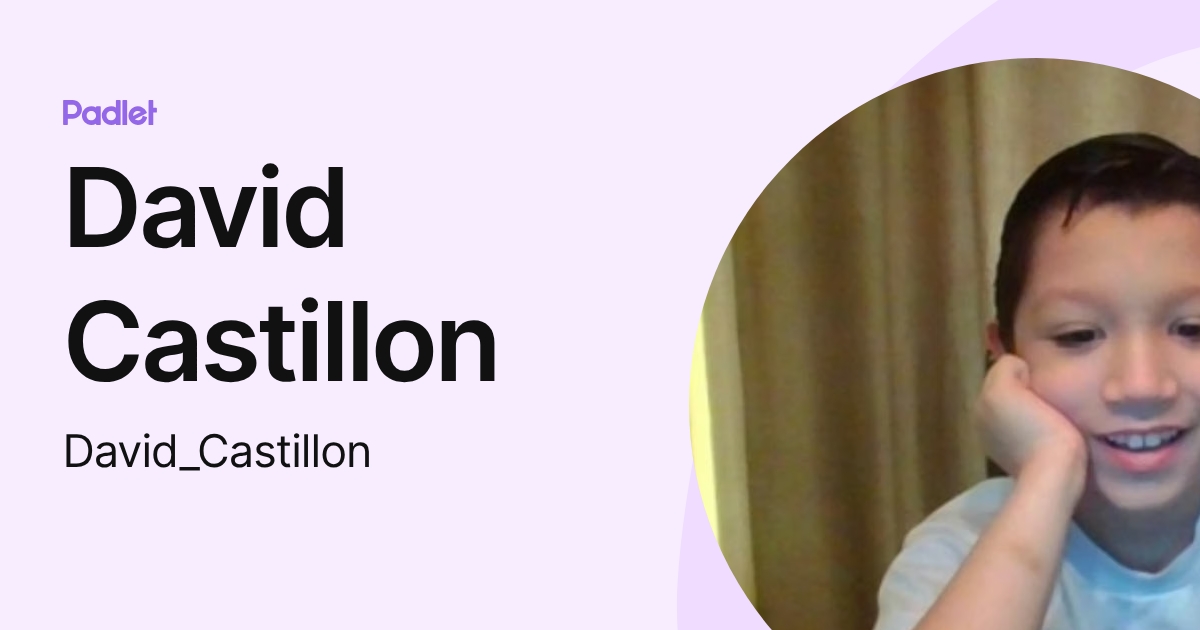 David Castillon (David_Castillon) profile | Padlet