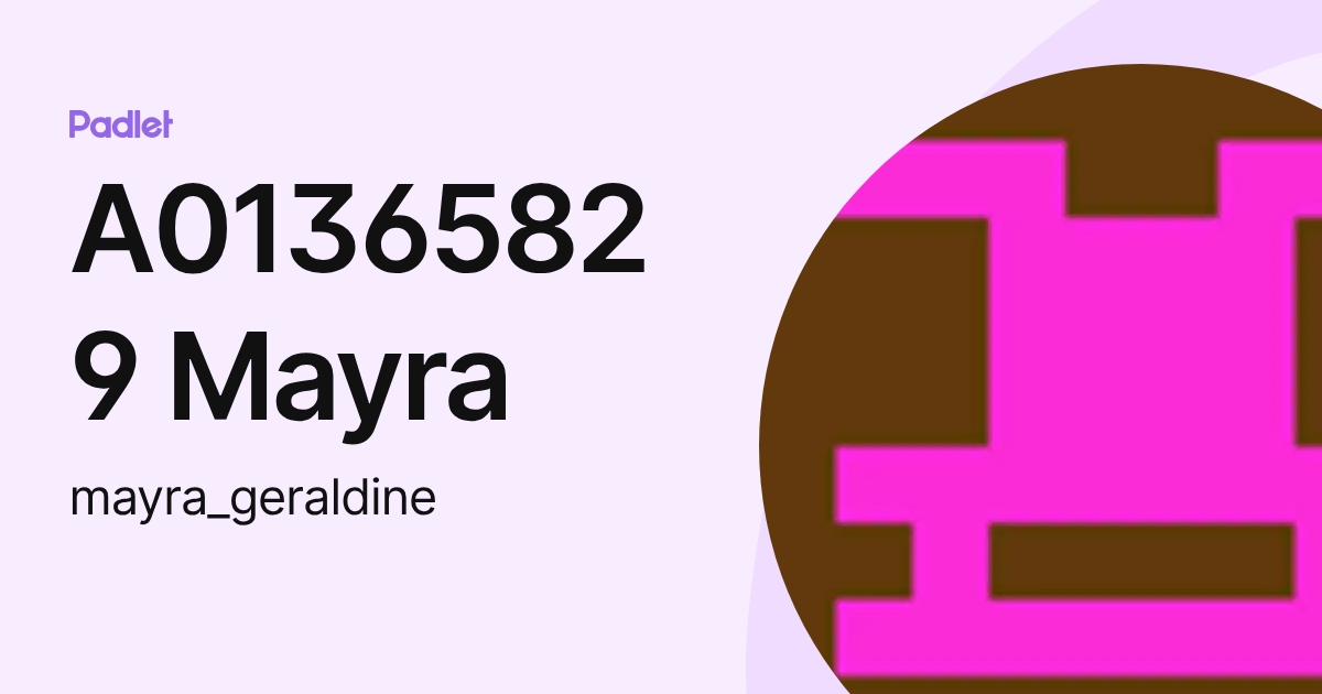 A01365829 Mayra (mayra_geraldine) profile | Padlet