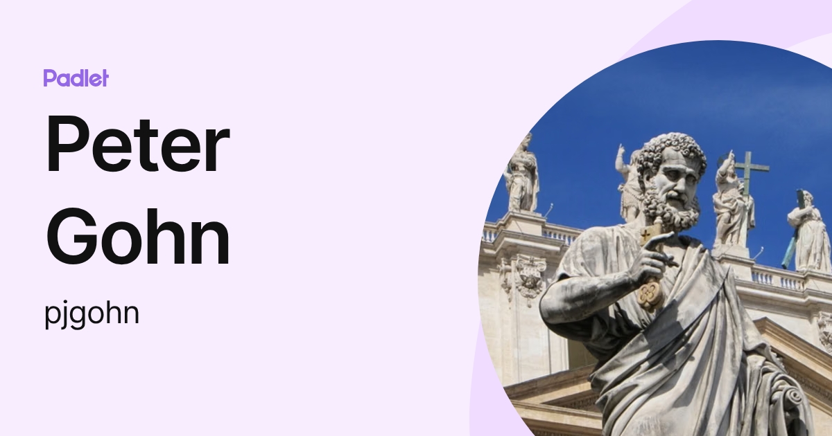 Peter Gohn (pjgohn) profile | Padlet
