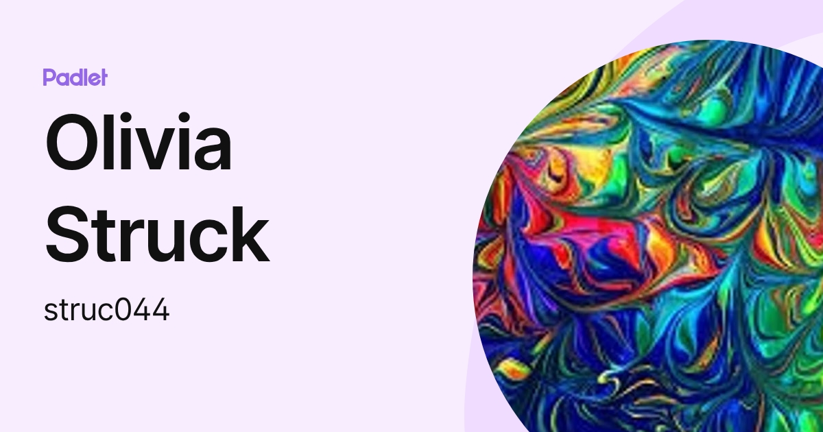 Olivia Struck (struc044) profile | Padlet