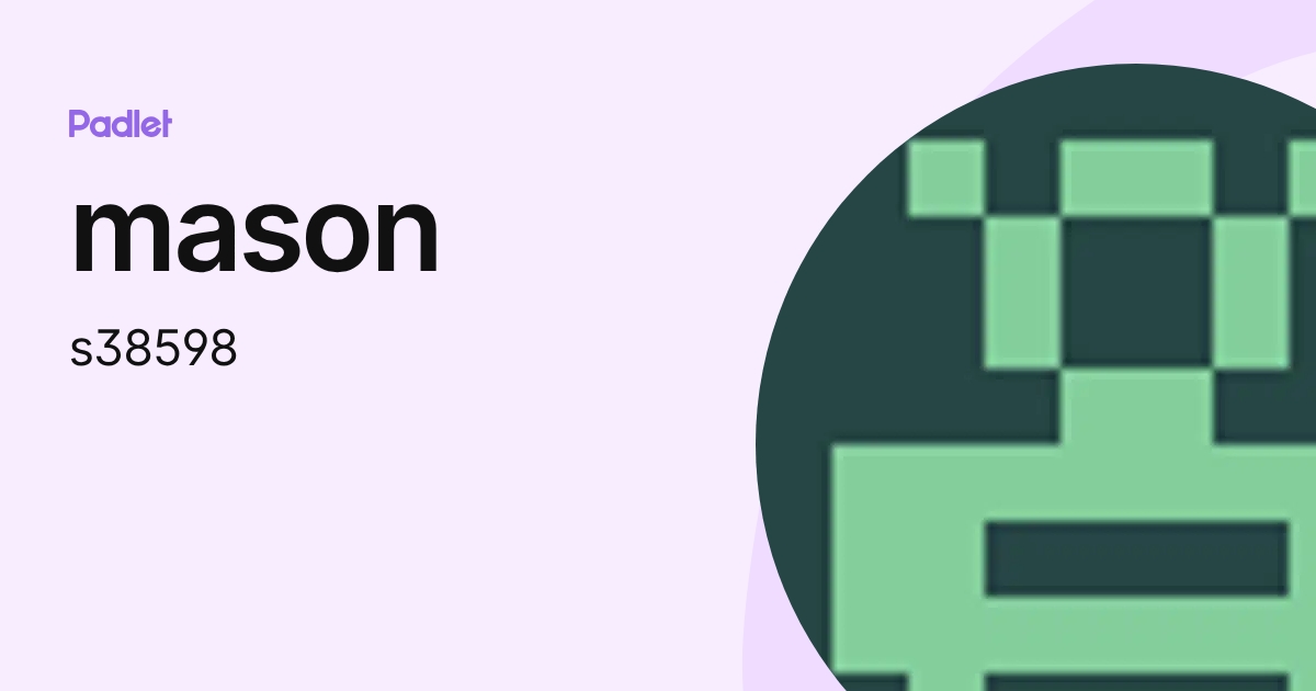 mason (s38598) profile | Padlet