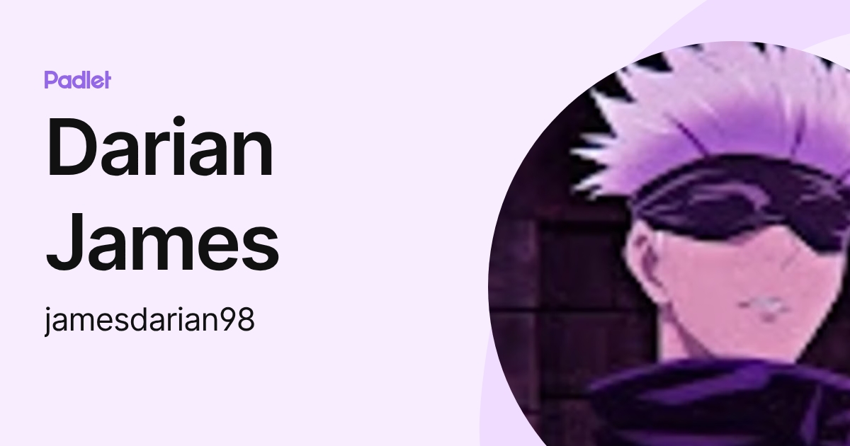 Darian James (jamesdarian98) profile | Padlet