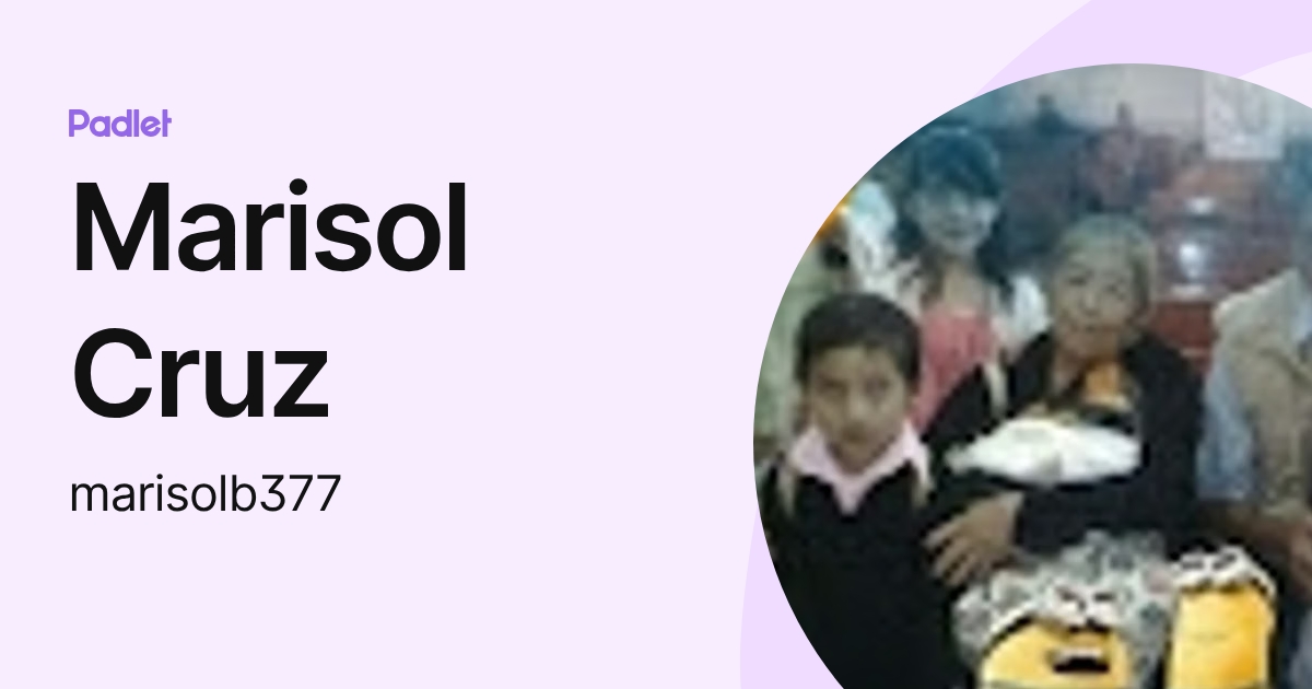 Marisol Cruz (marisolb377) profile | Padlet