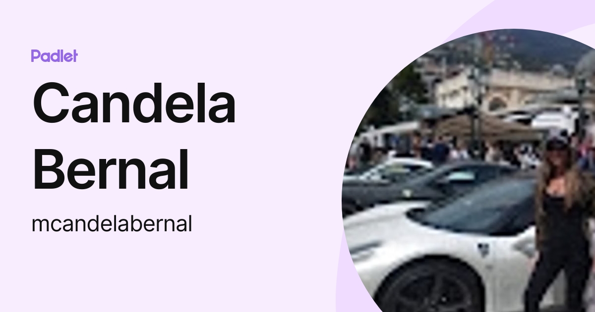 Candela Bernal (mcandelabernal) profile | Padlet
