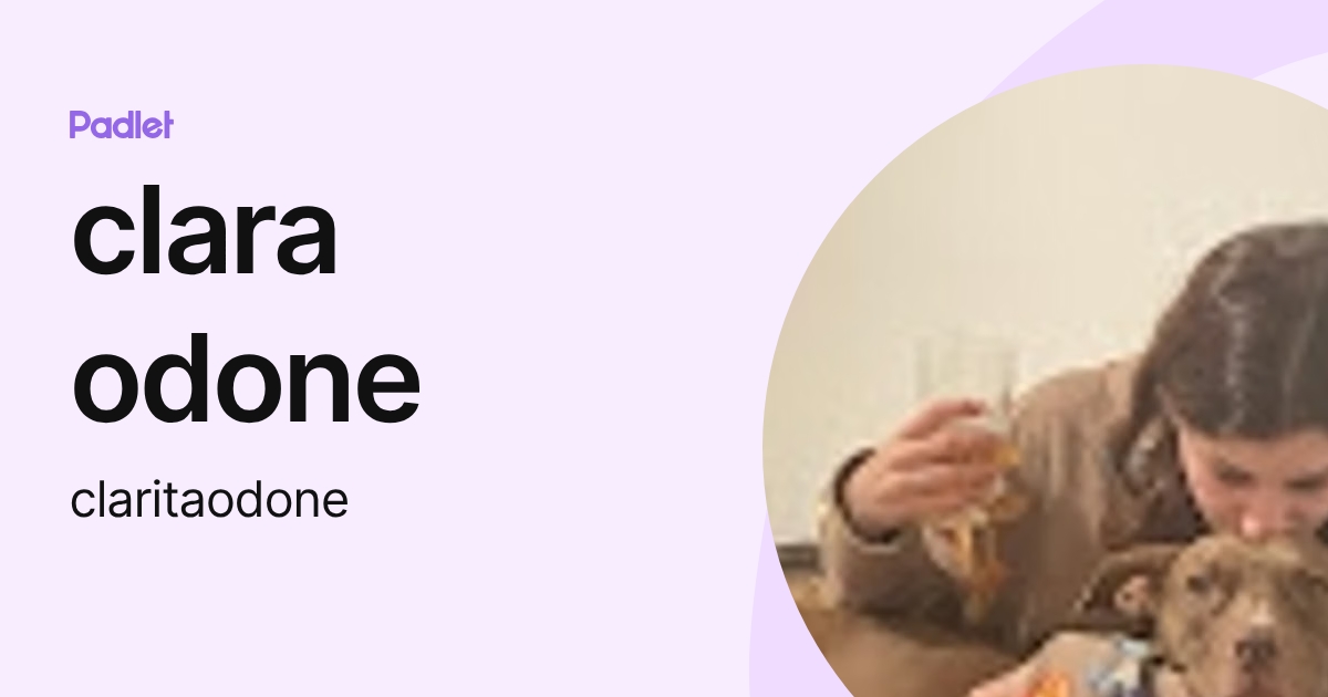 clara odone (claritaodone) profile | Padlet