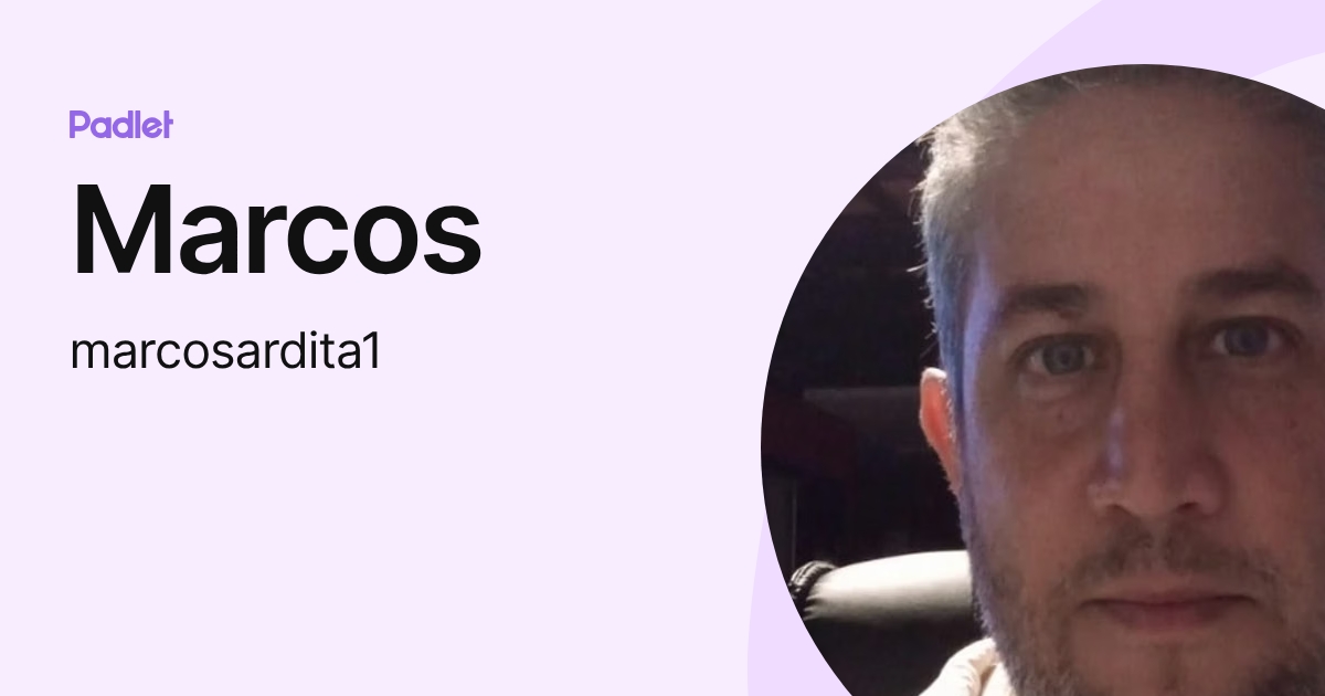 Marcos (marcosardita1) profile | Padlet