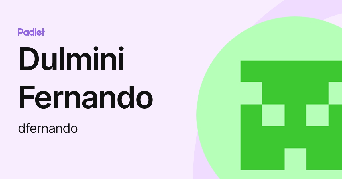 Dulmini Fernando (dfernando) profile | Padlet