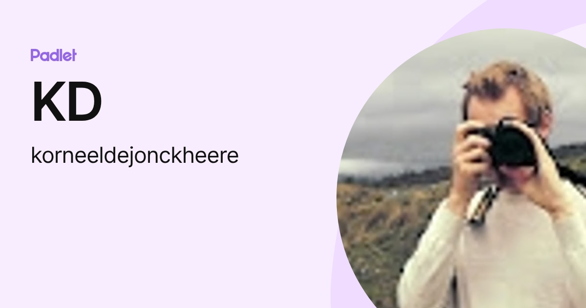 KD (korneeldejonckheere) profile | Padlet