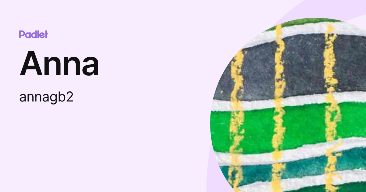 Anna (annagb2) profile | Padlet