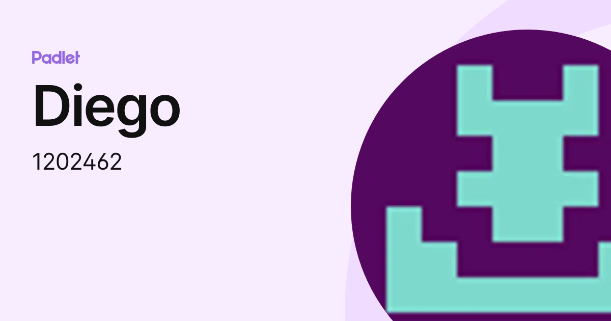 Diego (1202462) profile | Padlet